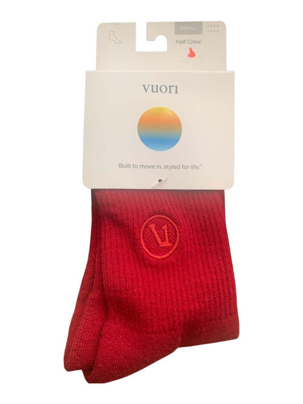NWT Vuori half crew sock Size S